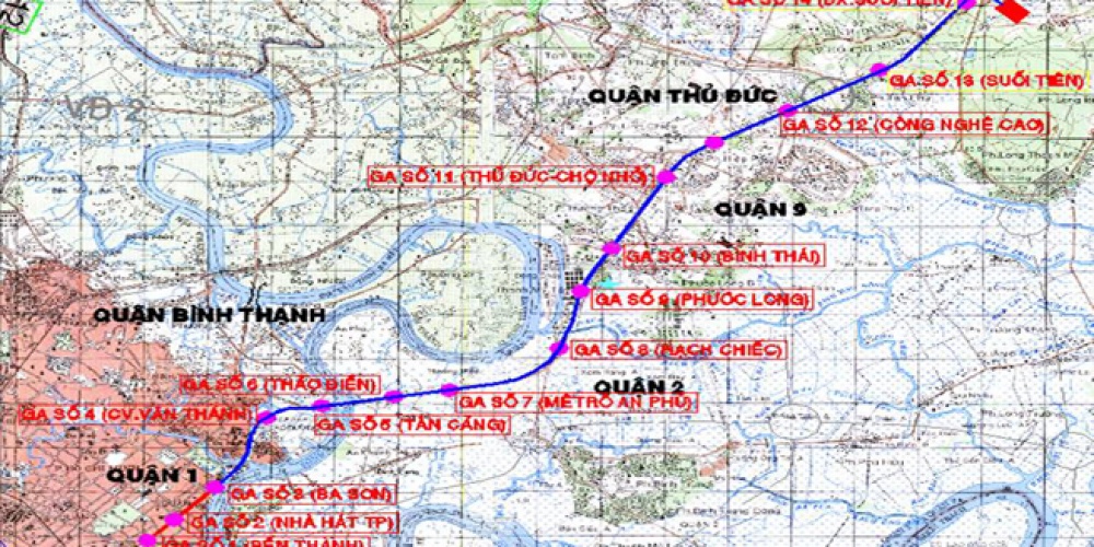 Dự án Xây dựng Tuyến đường sắt Đô thị thành phố Hồ Chí Minh – Tuyến 1 – Tuyến bến Thành – Suối Tiên 
